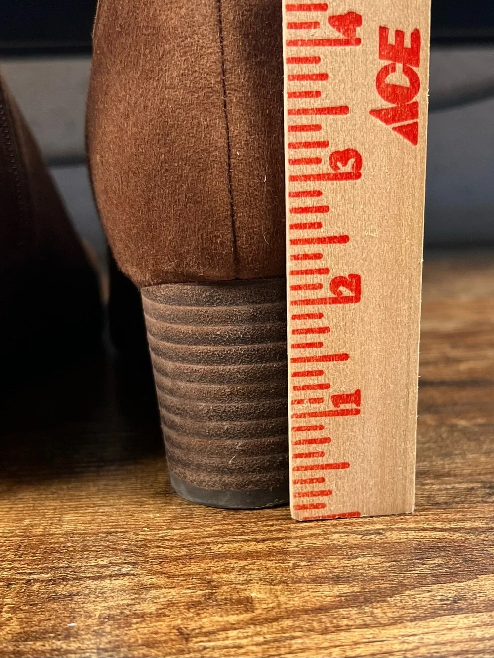 Vionic Bishop Boots Brown Suede Leather Western Bootie Side Zip Women's 8